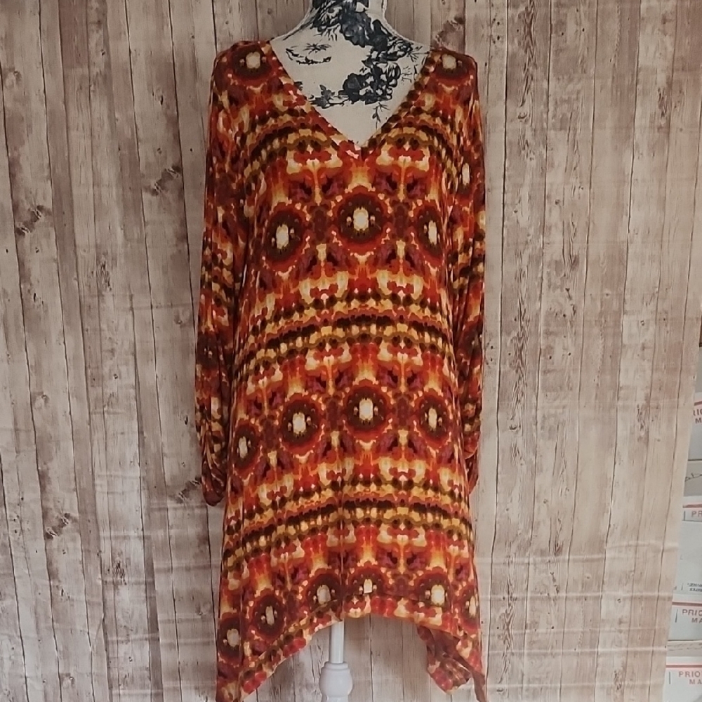 Grace Elements Size X-Large MSRP $88.00 Asymmetrical Ultra Soft Dress